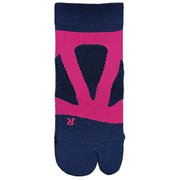 スパイダーアーチミドル2toeスベリドメ SS(21-23cm) インディゴXピンク [ランニング小物]