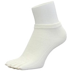 ランニングソックス 5本指 ショート PSO-03 white Mサイズ(25-28cm) [ランニングウェア ソックス ユニセックス]