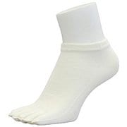 ランニングソックス 5本指 ショート PSO-03 white Mサイズ(25-28cm) [ランニングウェア ソックス ユニセックス]