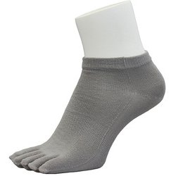 ランニングソックス 5本指 ショート PSO-03 light gray Lサイズ(27-30cm) [ランニングウェア ソックス ユニセックス]