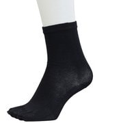 ランニングソックス 5本指 セミロング PSO-06 black Lサイズ(27-30cm) [ランニングウェア ソックス ユニセックス]
