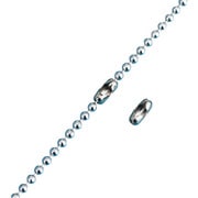 緑十字 ボールチェーン用コネクター(ツギカン) 2.3mmΦ用 100個組 ステンレス製 137031