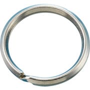 137160 [緑十字 二重リング(キーリング) 内径18.5mmΦ 10個組 スチール製]