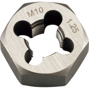 22239 [ミツトモ 六角ダイス M10×1.25mm 六角サイズ21mm(合金工具鋼)]