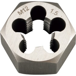 22241 [ミツトモ 六角ダイス M12×1.5mm 六角サイズ24mm(合金工具鋼)]