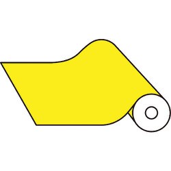 230105 [緑十字 カッティング粘着シート 黄 450mm幅×12m巻 屋内用 エンビ]