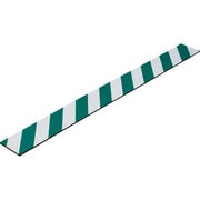 247052 [緑十字 トラ柄クッション 緑/白 100×1000mm 厚み8mm 無反射タイプ]