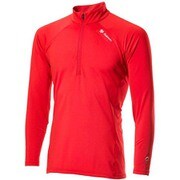 アドバンスウォーム ジップアップ ロングスリーブ Advance Warm Zip Up Long Sleeves GC09310 (FR)ファイヤーレッド Lサイズ [コンディショニングウェア 長袖シャツ メンズ]
