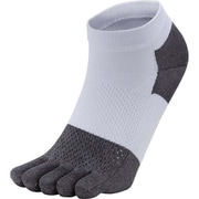 5フィンガーグリップアンクルソックス 5 Finger Grip Ankle Socks 3F67301 ホワイト×グレー(WH) Mサイズ [ランニング 5本指ソックス]