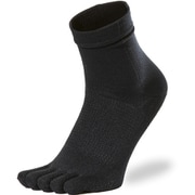 ペーパーファイバー5フィンガークォーターソックス Paper Fiber 5-Toe Quarter Socks GC29333 (BK)ブラック XLサイズ(28-30cm) [ランニング 5本指ソックス]