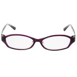 老眼鏡 シニアグラス j樹脂フレーム（TR90） 度数＋3.50 クリアパープル RG-F05 3.5