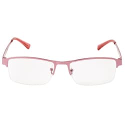 老眼鏡 シニアグラス メタルフレーム 度数＋1.50 ピンク RG-N02 1.5