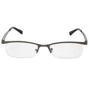 老眼鏡 シニアグラス ナイロールメタルフレーム 度数＋1.50 グレー RG-N03 1.5