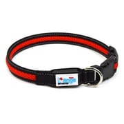L'ange 充電式LED カラー S レッド [ペット 犬用 カラー 首輪 夜 散歩 光る LED発光]