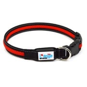 L'ange 充電式LED カラー L レッド [ペット 犬用 カラー 首輪 夜 散歩 光る LED発光]