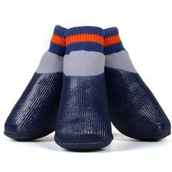 L'ange わんPAWプロテクト ベーシックネイビー 2号 [ペット 犬用 ソックス 肉球保護 散歩 アスファルト対策]