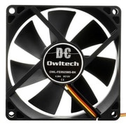 ケース用DCファン 2ボールベアリング 92mmサイズ OWL-FE0925MS-BK