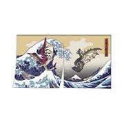 モンスターハンター 浮世絵のれん リオレウス＆リオレイア×富嶽 [キャラクターグッズ]