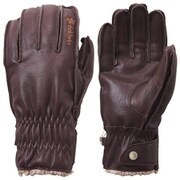 W SIMPLE LEATHER G GL81810P バーントオレンジ×オレンジ(BR) Sサイズ [スキーグローブ レディース]
