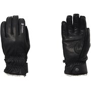 W's Simple Leather Glove M ブラック [スキーグローブ レディース]