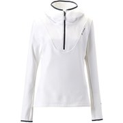 Ws Bulky Fleece Half Zip Hoodie L W ホワイト [スキーウェア ミドルウェア]