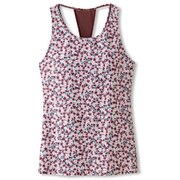 PRINTED TANK L ボルドー [レディース フィットネス・ ブラ トップ]