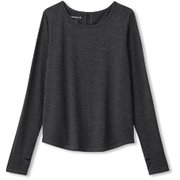 フレアロングスリーブティー FLARE LONG SLEEVE TEE DC79308 Kミックス Lサイズ [レディース フィットネス・シャツ]