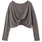 BALCONY BOLERO M Bグレー [レディース フィットネス・シャツ]