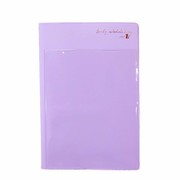 家族手帳 エル A5 薄型 日曜始まり ラベンダー・パープル SH986C