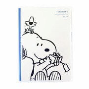 スヌーピー家族手帳 B6 薄型 シンプル・ホワイト 605SQA