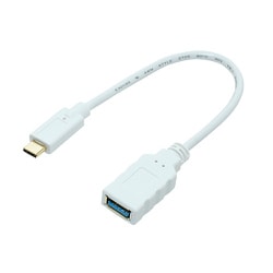 Type-Cホストアダプタ USB3.1 Gen2対応 シロ SAD-CH03/WH