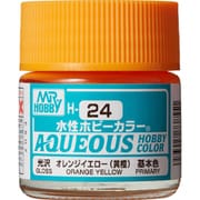 H-24 [水性ホビーカラー 水溶性アクリル樹脂塗料 オレンジイエロー 黄橙]