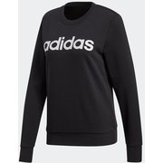 FRU58 DP2363 W リニアロゴ クルー スウェット レディース BLK/WHT J/L [レディース スウェット]
