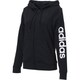 FRU96 DP2401 W リニアロゴ フルジップ フーディー レディース BLK/WHT J/M [レディース フーディー]