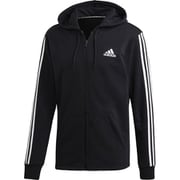 FSD66 DT9896 M MUSTHAVES 3STRIPES スウェットフルジップパーカー（裏毛） BLK/WHT J/M [メンズ スウェットパーカー]