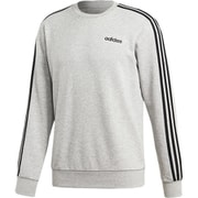 FSG37 DU0486 M CORE 3ストライプス クルーネックスウェット（裏毛） Mグレイヘザー/BL J/L [メンズ スウェット]