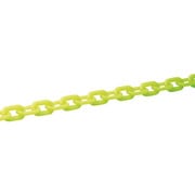 284018 [緑十字 プラスチックチェーン 蛍光緑 長さ30m 線径6mmΦ ポリエチレン]