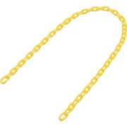 284032 [緑十字 プラスチックチェーン 黄 長さ1.2m 線径6mmΦ ポリエチレン]