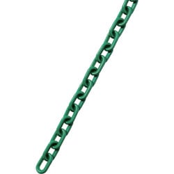 284071 [緑十字 プラスチックチェーン 緑 長さ40m(線径6mmΦ) ポリエチレン]