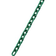 284071 [緑十字 プラスチックチェーン 緑 長さ40m(線径6mmΦ) ポリエチレン]
