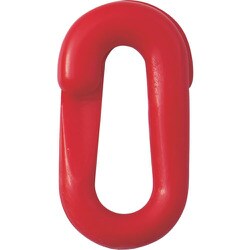284144 [緑十字 プラスチックチェーン用ジョイント 赤 20×39.5(線径6Φ) 2個組]