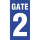 305-31A [ユニット ゲート表示板 GATE 2 タテ]