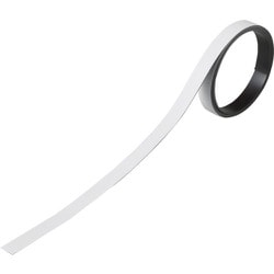 312011 [緑十字 テープ状カラーマグネット 白 10mm幅×1m×0.8mm 3本組]