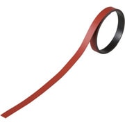 312014 [緑十字 テープ状カラーマグネット 赤 10mm幅×1m×0.8mm 3本組]