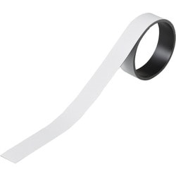 312031 [緑十字 テープ状カラーマグネット 白 20mm幅×1m×0.8mm 片面磁力]
