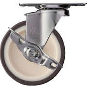 ハンマー ステンレス製プレート式キャスター 自在SP付 車輪径100mm ウレタン車 315E-UR100-BAR01