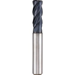 グーリング チタン用4枚刃エンドミル コーナーR レギュラSuperAコート 10mm 3498