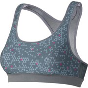 フュージョンメッシュスポーツブラ 3FW89101 (CP)チャコール×ピンク SCDサイズ [スポーツブラ]