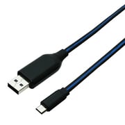 LED内蔵microUSBケーブル 1m ブルー SLE-M10/BL