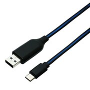 LED内蔵USBType-Cケーブル 1m ブルー SLE-C10/BL